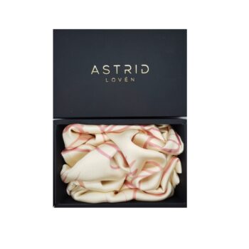 Astrid Loven Golden satin Silk Scarf