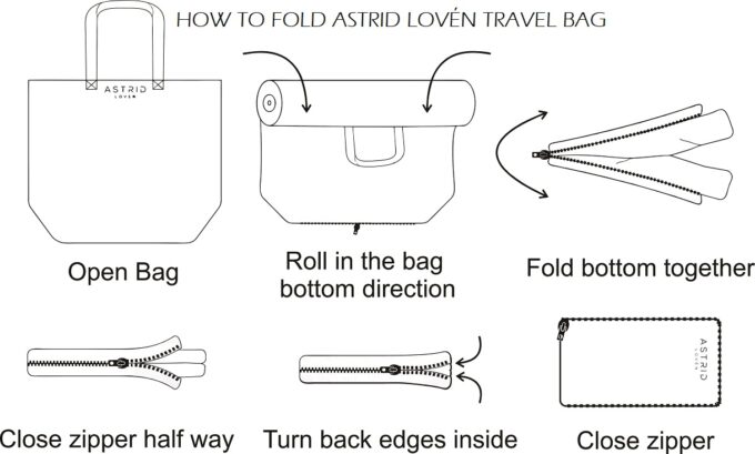 How to fold travel bag