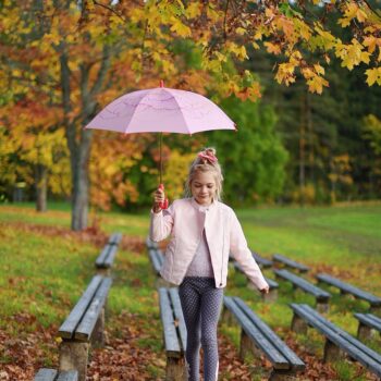 roosa laste vihmavari