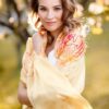 Yellow scarf 180x70 "Yumi"