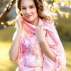 Pink scarf 180x70 "Sundae"