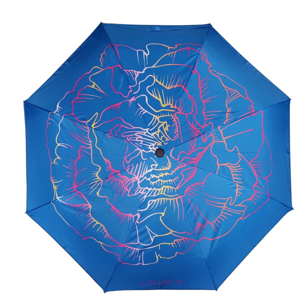 Quality umbrella umbrella with blue flower design LOVÉN Design