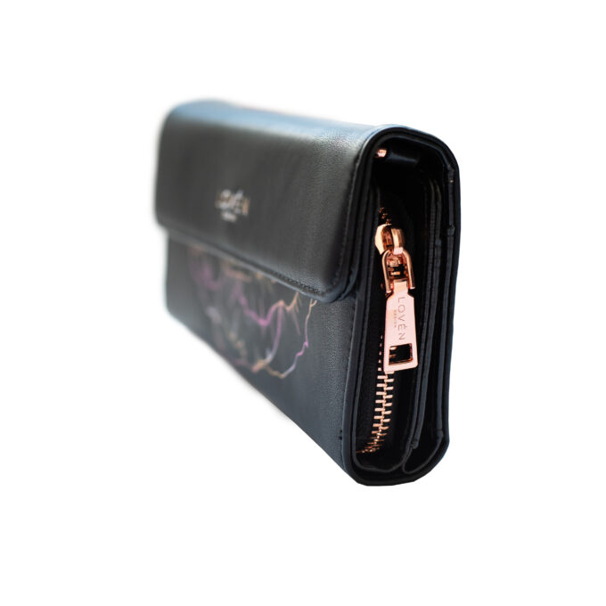 Large Wallet - Black - 3in1 "Grace"